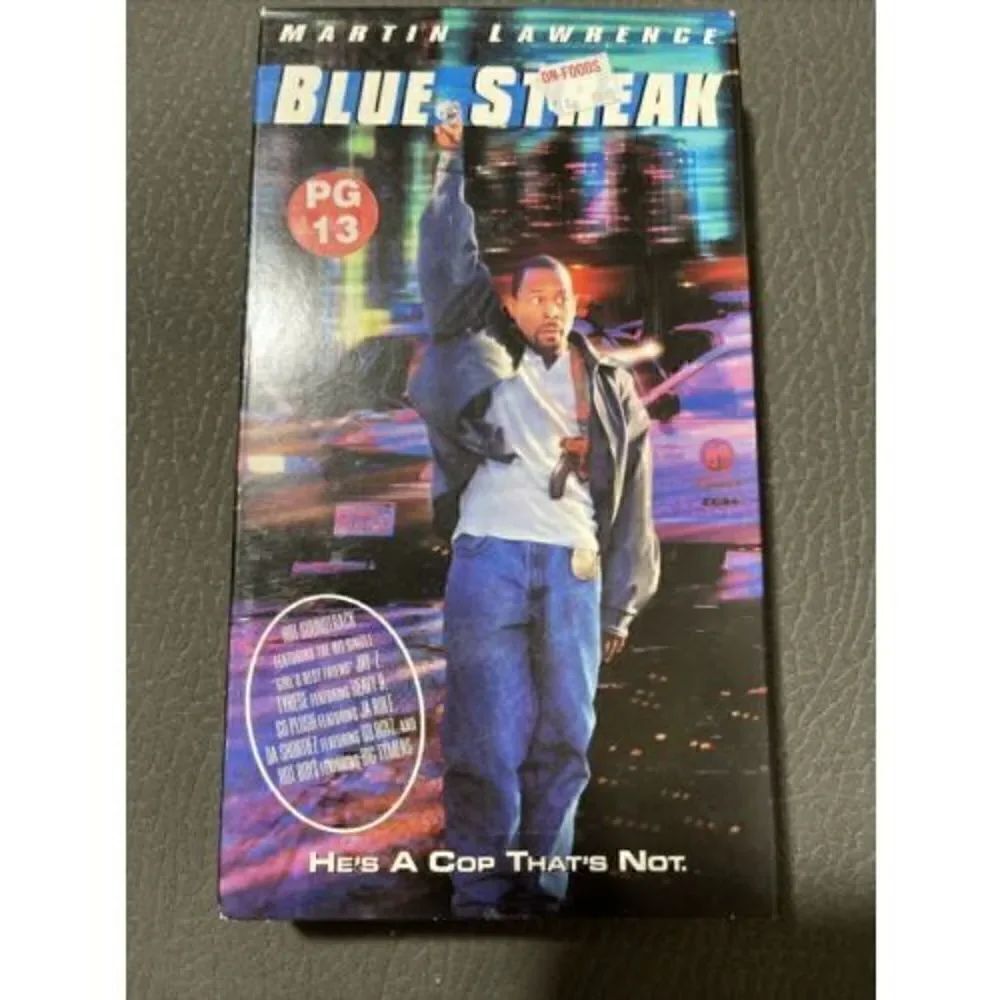 Blue Streak (VHS, 2000) Martin Lawrence Luke Wilson Dave Chappelle Cop Comedy